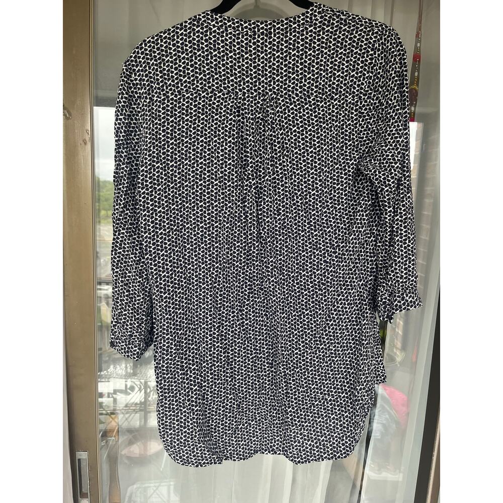 Tory Burch Button Up Tunic Size M - image 4